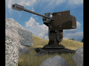 combat automatic turret 3D Model
