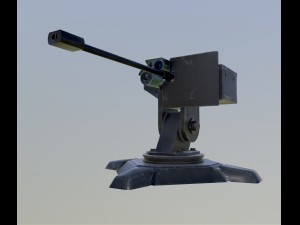 combat automatic turret 3D Model