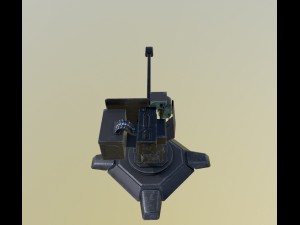 combat automatic turret 3D Model