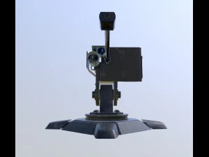 combat automatic turret 3D Model