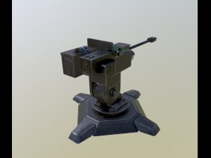 combat automatic turret 3D Model
