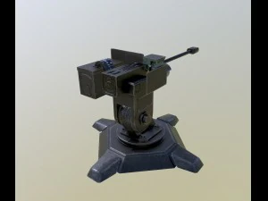 combat automatic turret 3D Model