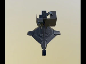 combat automatic turret 3D Model
