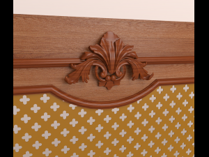 decorative panel with carved elements 3D Model