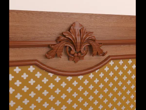 decorative panel with carved elements 3D Model