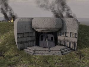 long-term fire point dot Modello 3D