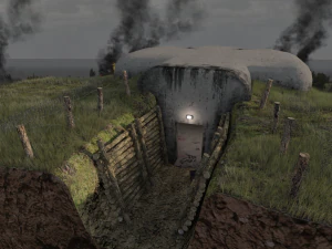 punto del punto di fuoco a lungo termine Modello 3D