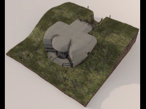 punto del punto di fuoco a lungo termine Modello 3D