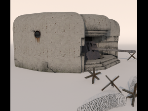 long-term fire point dot Modello 3D