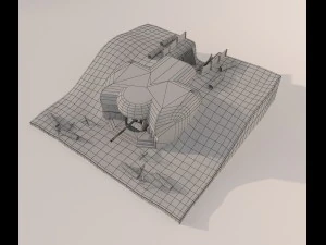 punto del punto di fuoco a lungo termine Modello 3D