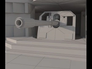 punto del punto di fuoco a lungo termine Modello 3D