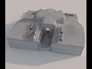 punto del punto di fuoco a lungo termine Modello 3D