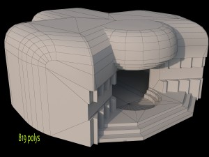 long-term fire point dot Modello 3D