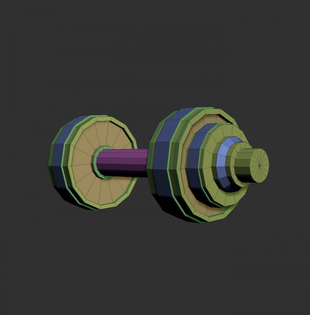 blank dumbbell 3D 模型 .c4d .max .obj .3ds .fbx .stl .blend 