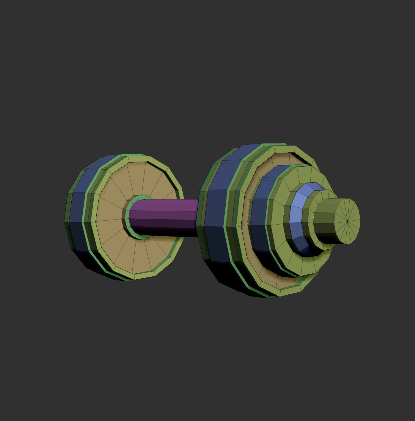 blank dumbbell 3D Model .c4d .max .obj .3ds .fbx .stl .blend 
