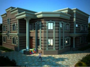 neoclassical hous 3D Model