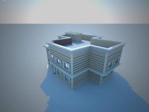 neoclassical hous 3Dモデル
