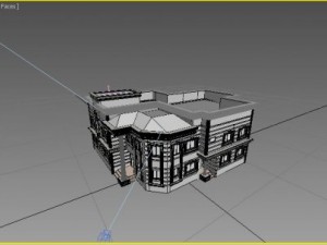 neoclassical hous 3Dモデル