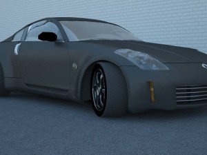nissan 350z black edition Modelo 3D