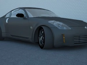 Nissan 350z w czarnej edycji Model 3D