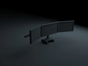 3 монитора 3D Модель