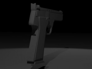 pistol with magazine Modèle 3D