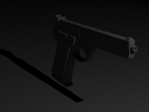 pistol with magazine Modèle 3D
