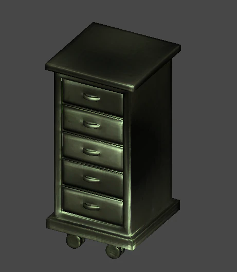 low poly cabinet 3D Model .c4d .max .obj .3ds .fbx .stl .blend 