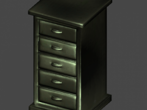 low poly cabinet 3D Model
