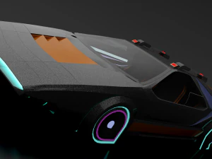 Alfa romeo carabo 1968-2045 varlkiria 업그레이드 3D 모델