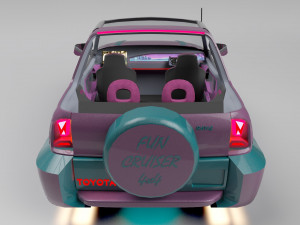 toyota rav4 cabrio 98 vle 2048 3D Model