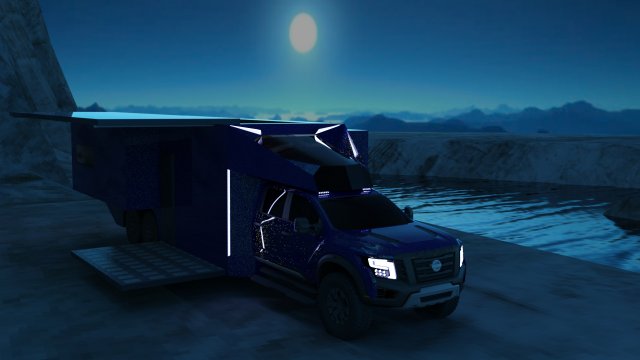 Nissan titan valkiria house edition free 3D Model .c4d .max .obj .3ds .fbx .stl .blend 