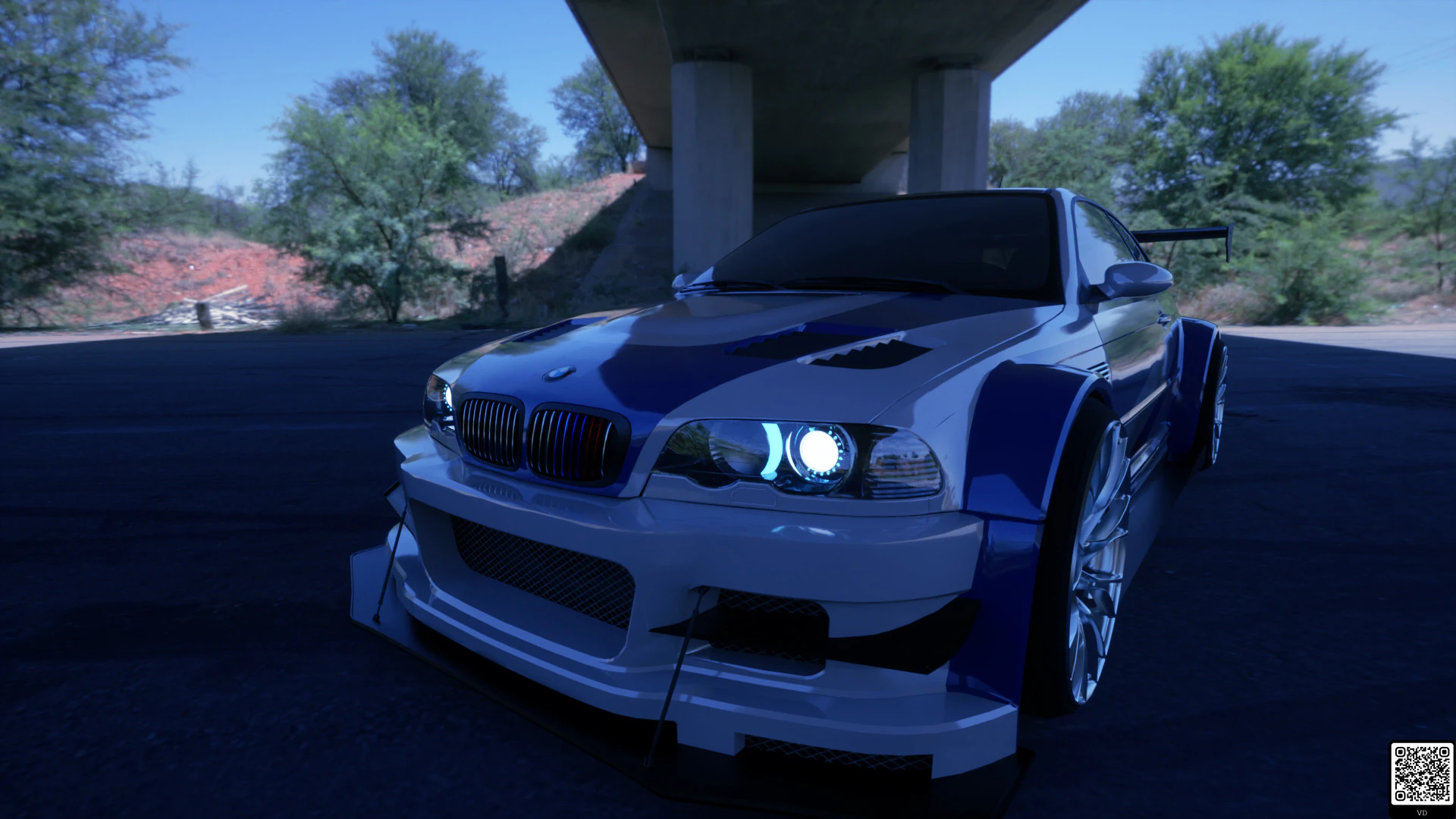 M3 GTR - E46 VLE 3D Model .c4d .max .obj .3ds .fbx .stl .blend
