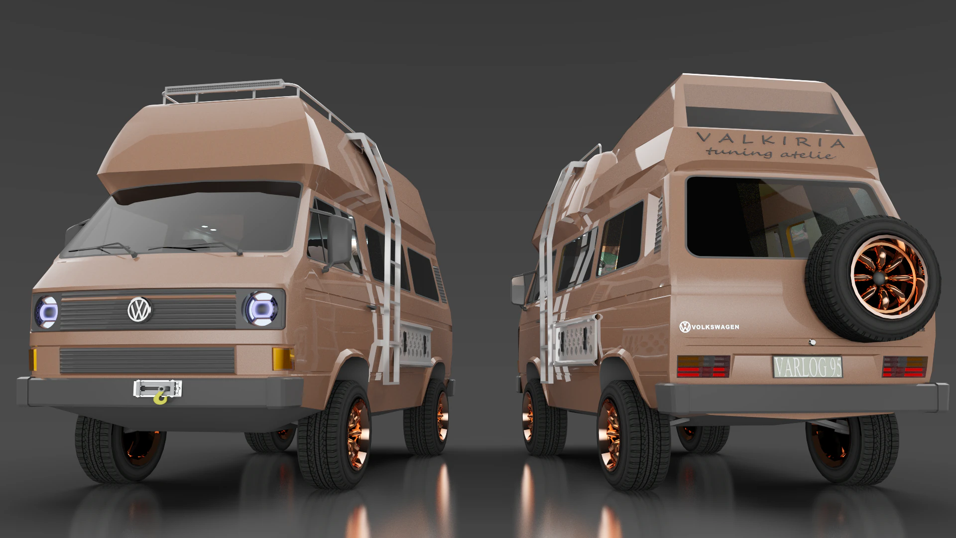 Volkswagen Transporter 3 VMHE 3D Model .c4d .max .obj .3ds .fbx .stl .blend 