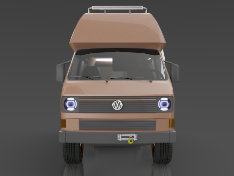 Volkswagen Transporter 3 VMHE 3Dモデル