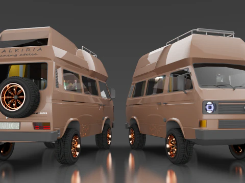 Volkswagen Transporter 3 VMHE 3D Model