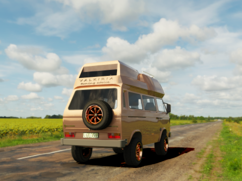 Volkswagen Transporter 3 VMHE 3Dモデル