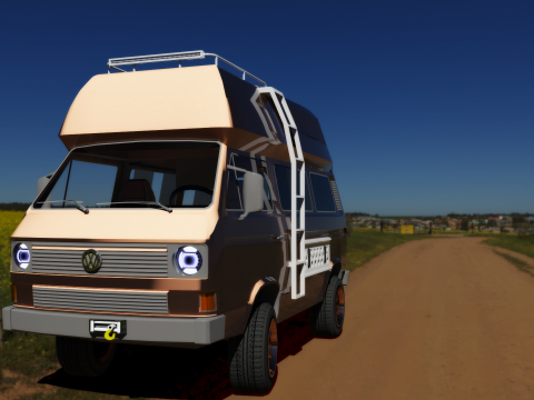 Volkswagen Transporter 3 VMHE 3Dモデル