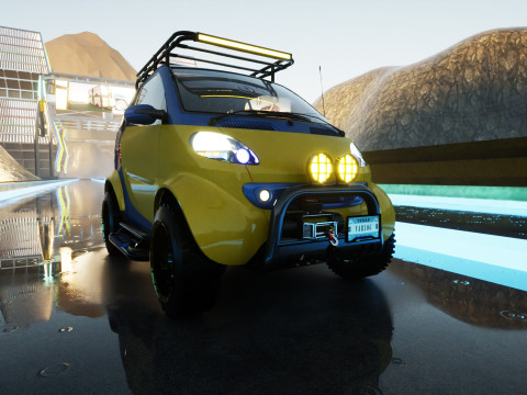 Smart forTwo 1999 4x4 VLE 3D-Modell