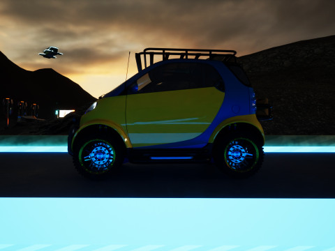 Smart forTwo 1999 4x4 VLE 3Dモデル