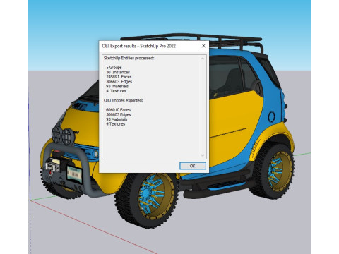 Smart forTwo 1999 4x4 VLE 3Dモデル