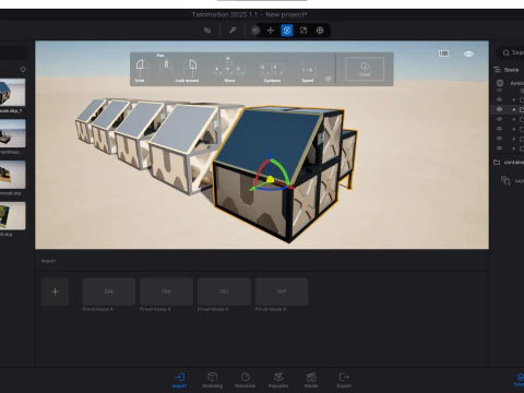 専用コンテナハウス 3Dモデル