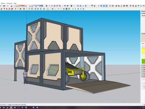 Privat container house 3Dモデル