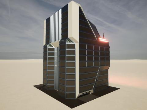 Sci-Fi multi-storey building 3D 모델