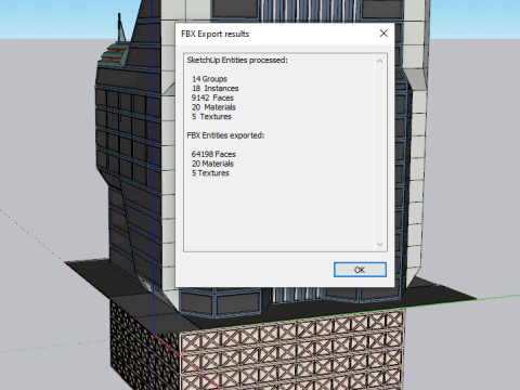 Sci-Fi multi-storey building 3D Model