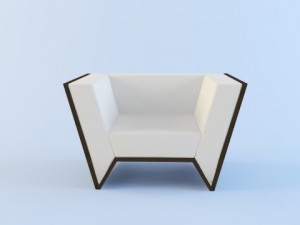 chair art2237 factory morelato 3D Model
