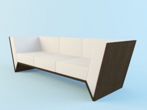 sofa art2237 factory morelat 3Dモデル
