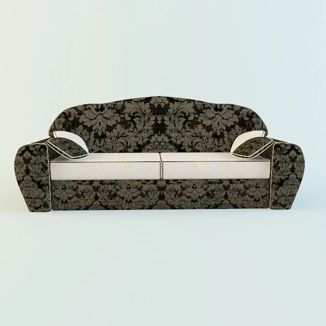 sofa classic 3D Model .c4d .max .obj .3ds .fbx .stl .blend