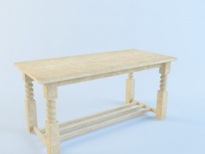 decorative table for a bath 3D Model