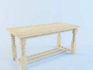 декоративный столик для бани 3D Модель